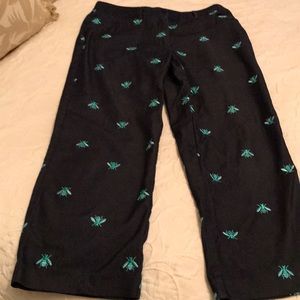 Lilly pulitzer cropped pants capris. With bees